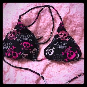 Cute punk bikini top